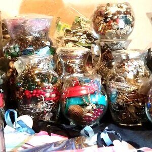 Mystery Jewelry Jar- All Wearable - No Junk Curation Many New and preloved items